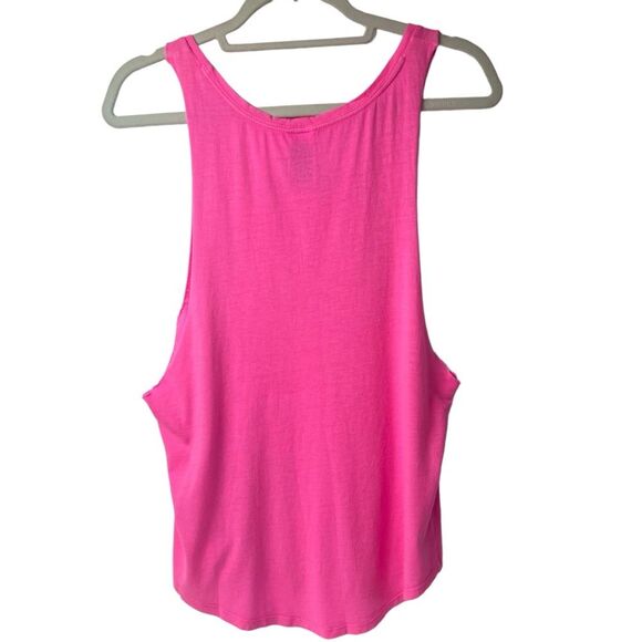 PINK Victoria’s Secret Muscle Tank Top Hot Pink XS - Picture 2 of 3